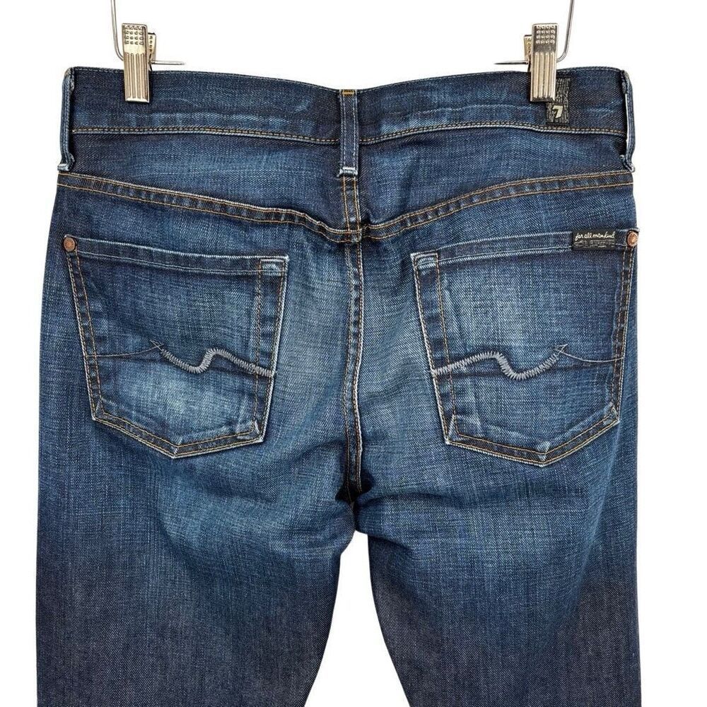 7 For All Mankind Slimmy Straight Leg Jeans Size 30 - Picture 7 of 8